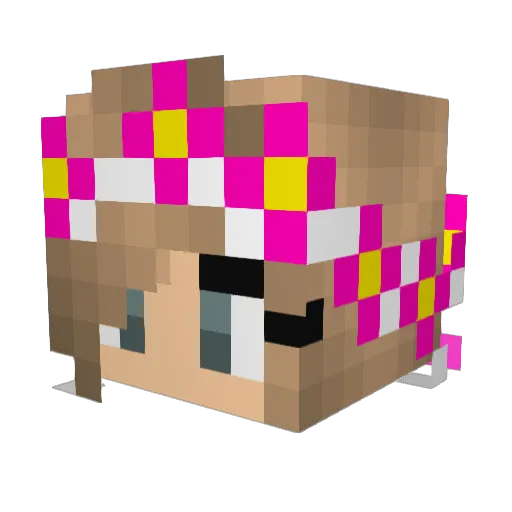 Daityn Minecraft avatar head, 3D render
