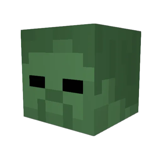 DaiwaScarlet Minecraft avatar head, 3D render