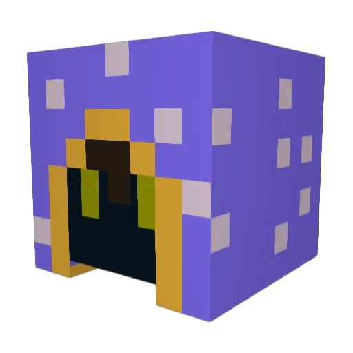 Daixe Minecraft avatar head, 3D render