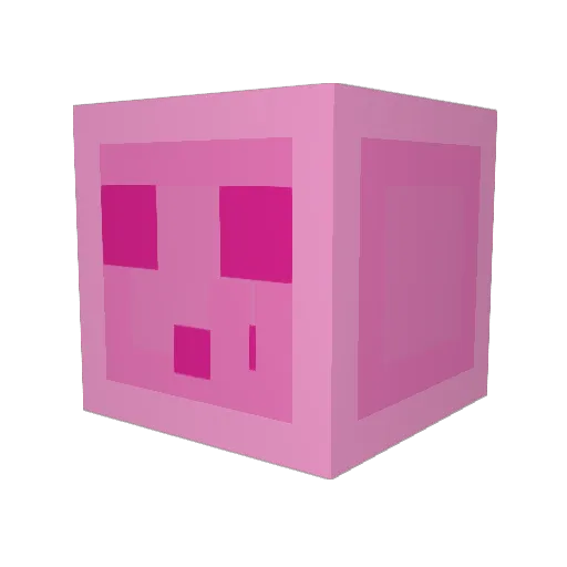 Daizor Minecraft avatar head, 3D render