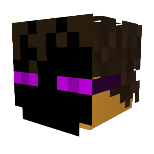 Daizukue Minecraft avatar head, 3D render