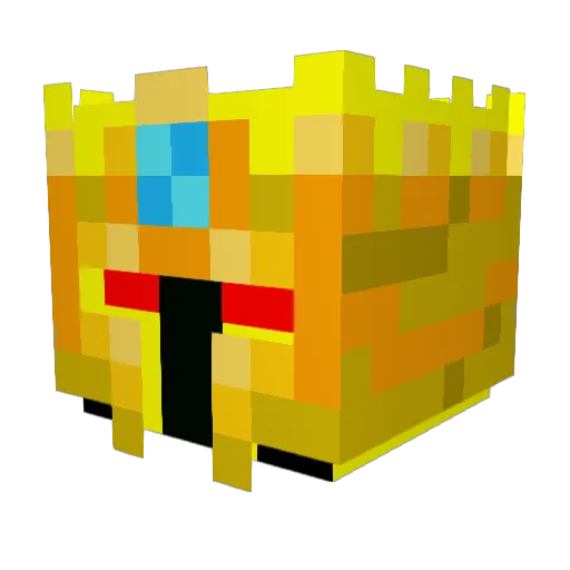 DajvidC Minecraft avatar head, 3D render
