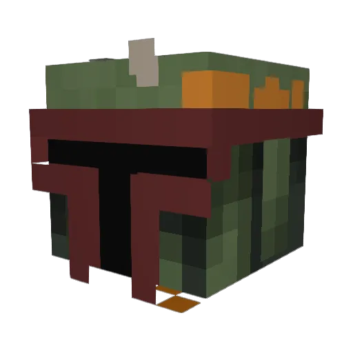 Dak9 Minecraft avatar head, 3D render