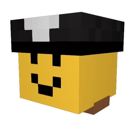 DakAttack69 Minecraft avatar head, 3D render