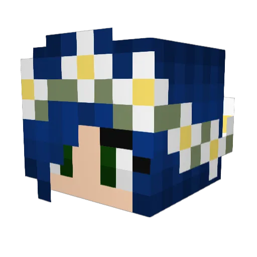 DakAttackkk Minecraft avatar head, 3D render