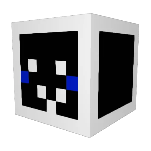 Dakareee Minecraft avatar head, 3D render