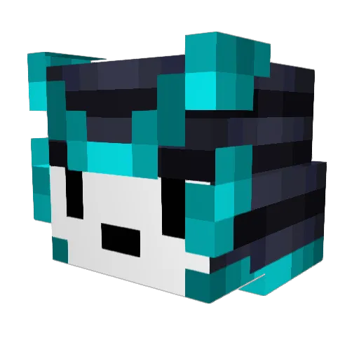 Dakarimaster Minecraft avatar head, 3D render