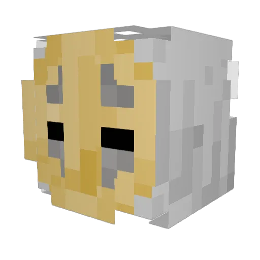 Dakbreak Minecraft avatar head, 3D render