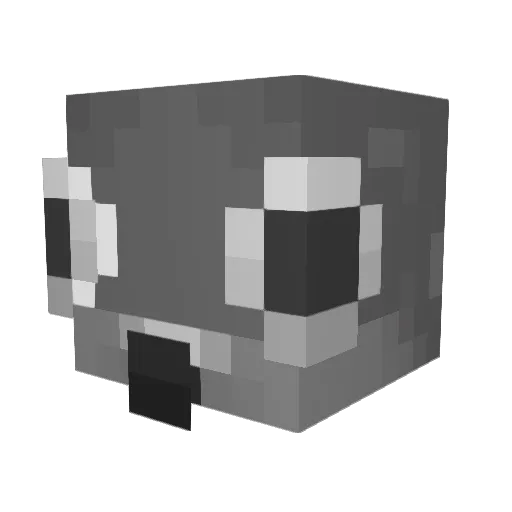 Dakduif54321 Minecraft avatar head, 3D render