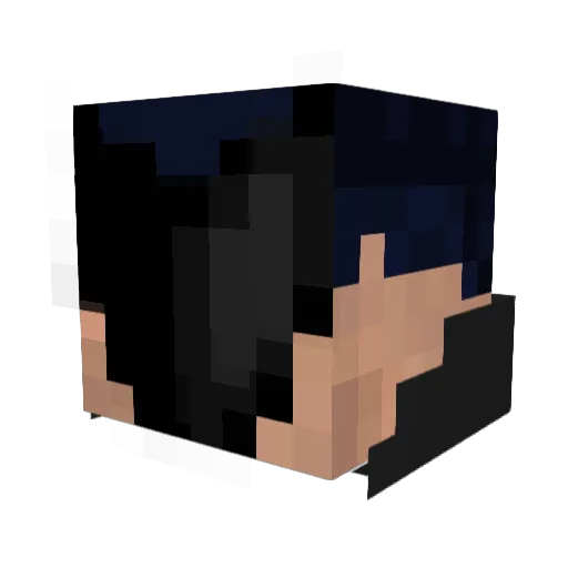 DakeKay Minecraft avatar head, 3D render