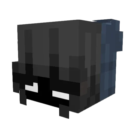 Dakedo0o Minecraft avatar head, 3D render