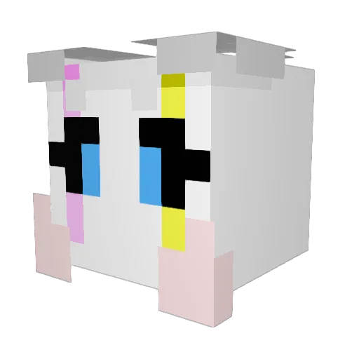 Daking0522 Minecraft avatar head, 3D render