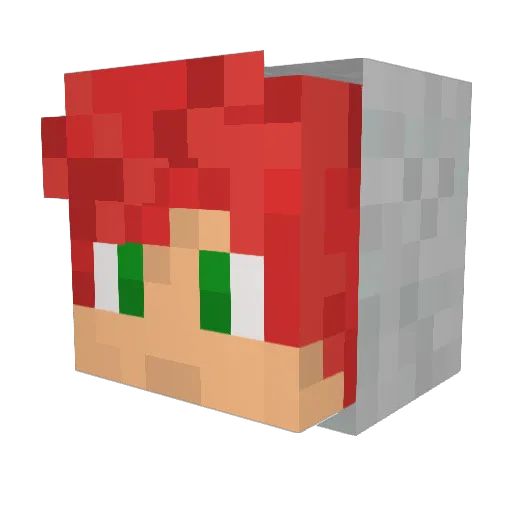 DakitoYTB Minecraft avatar head, 3D render