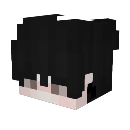 Dakkichan Minecraft avatar head, 3D render