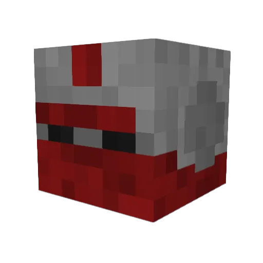 Dakkis Minecraft avatar head, 3D render