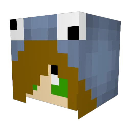 Dakota575 Minecraft avatar head, 3D render