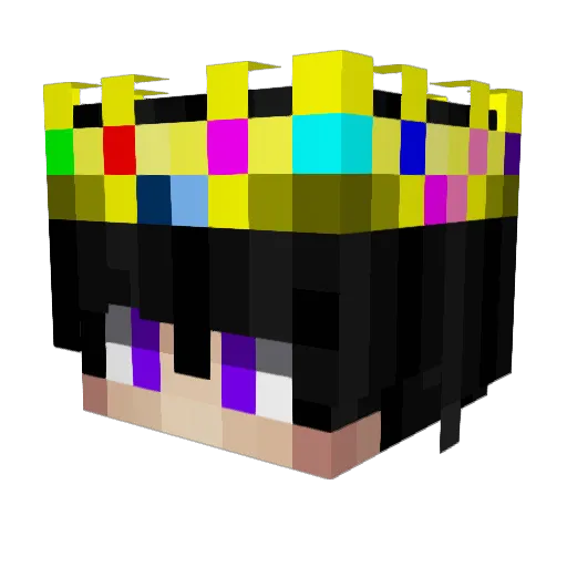 DakotaDemonWolf Minecraft avatar head, 3D render