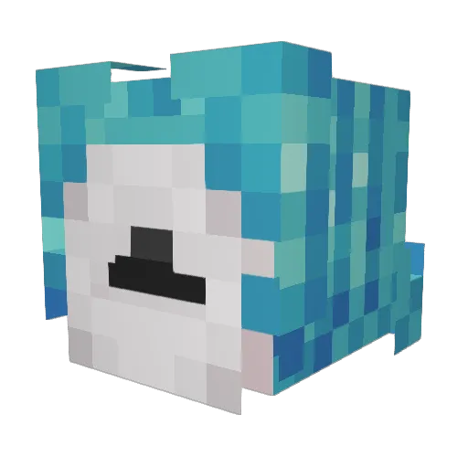 DakotaIRL Minecraft avatar head, 3D render