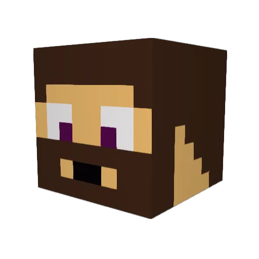 DakotaSmoe Minecraft avatar head, 3D render