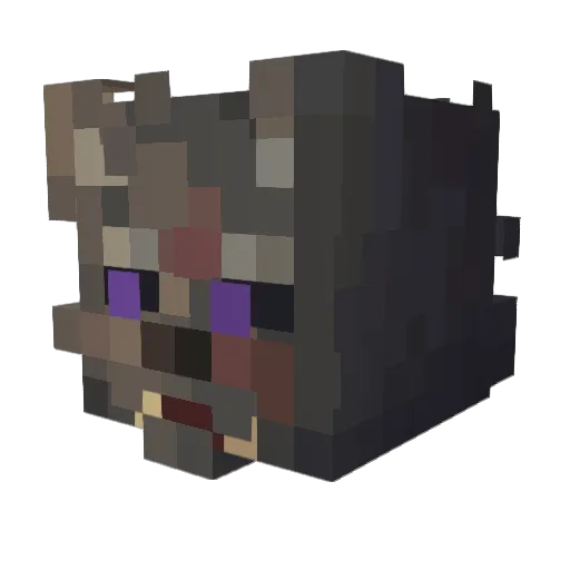 DakotaSuxx Minecraft avatar head, 3D render