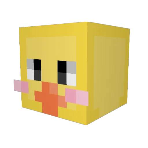 DakotaTheWise Minecraft avatar head, 3D render
