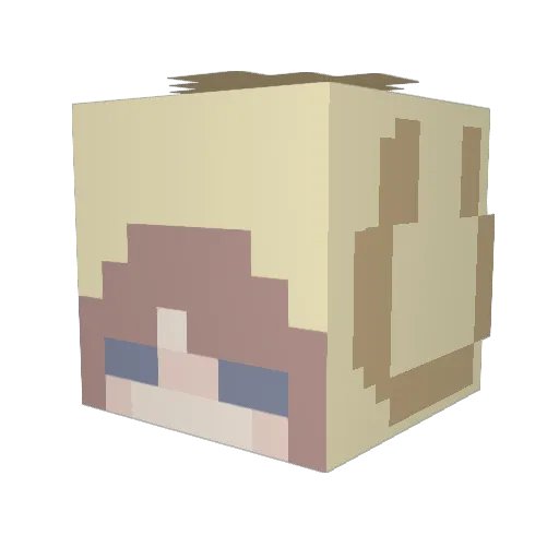 DakotaTony Minecraft avatar head, 3D render