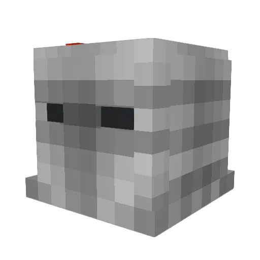 Dakruxx Minecraft avatar head, 3D render