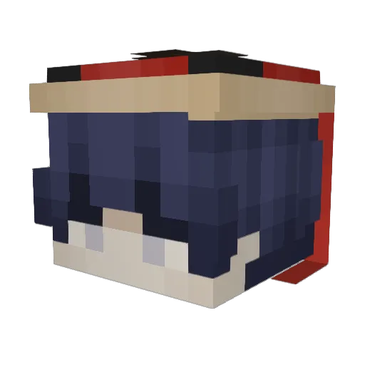 DalDalL Minecraft avatar head, 3D render