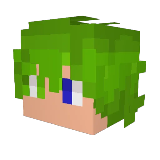 DalSorD Minecraft avatar head, 3D render