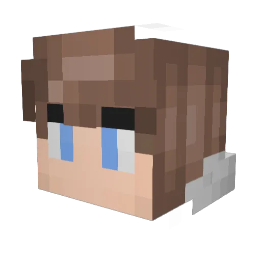 Dalaimendt Minecraft avatar head, 3D render