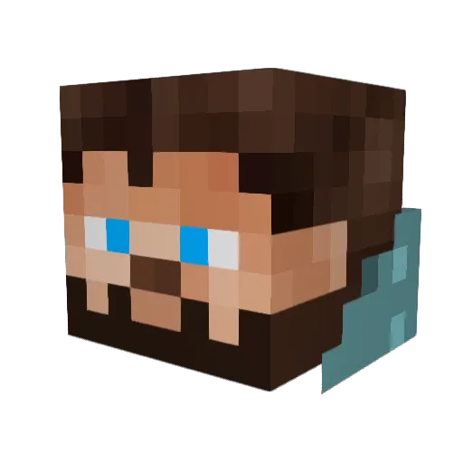 Dalamman Minecraft avatar head, 3D render