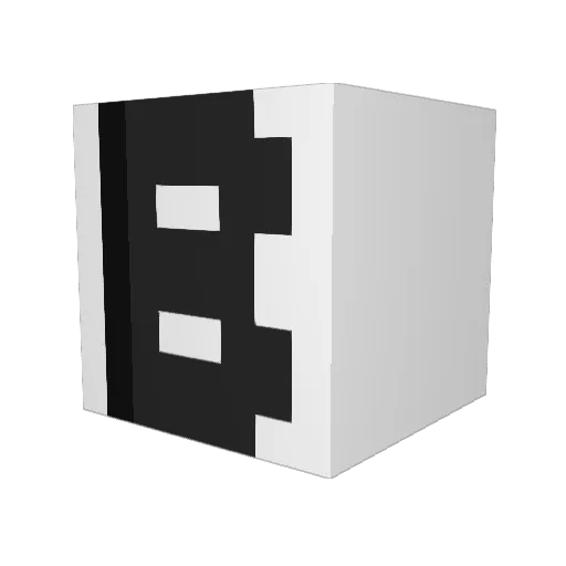 Dalarm Minecraft avatar head, 3D render