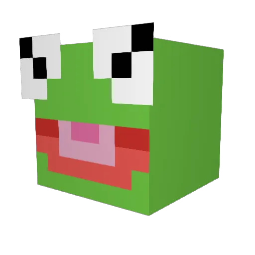 Dalasch Minecraft avatar head, 3D render