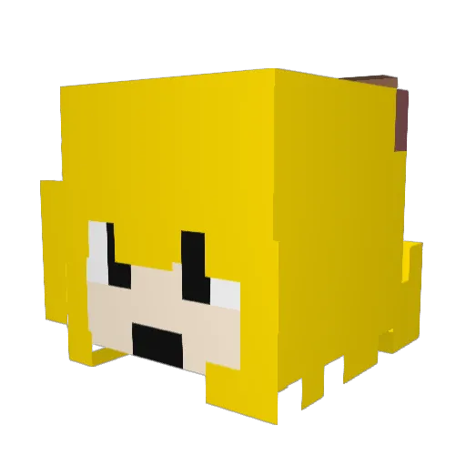 Dalbaeb3000 Minecraft avatar head, 3D render