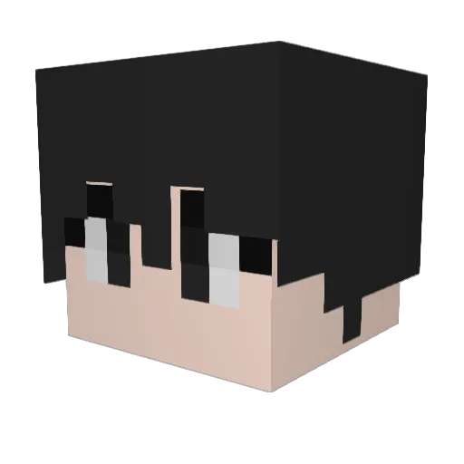 DalbyJ Minecraft avatar head, 3D render