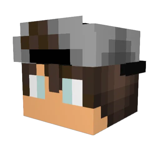Daldeus2007 Minecraft avatar head, 3D render