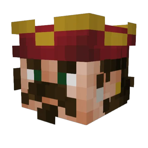 Dalek110 Minecraft avatar head, 3D render