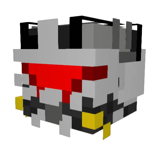 DalekEd Minecraft avatar head, 3D render