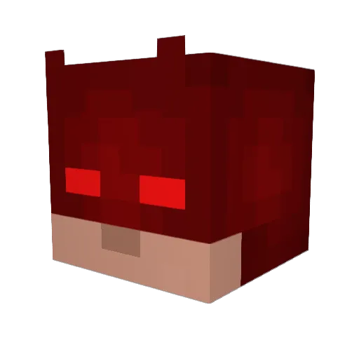 Dalemsito Minecraft avatar head, 3D render