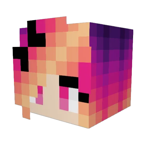 DalenaKic Minecraft avatar head, 3D render