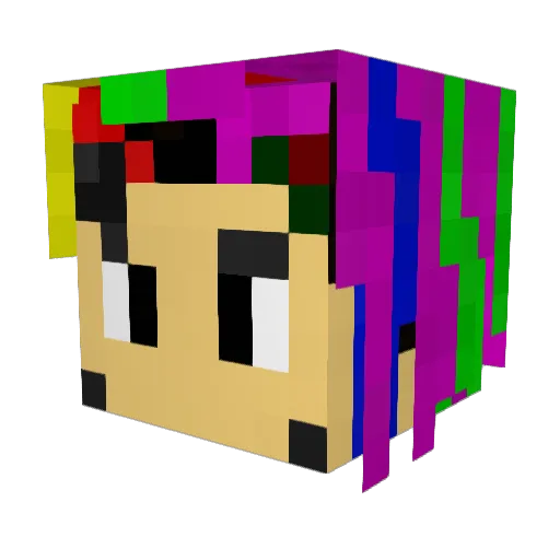 Daleofthedo Minecraft avatar head, 3D render