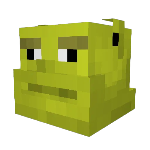 Dalffe Minecraft avatar head, 3D render