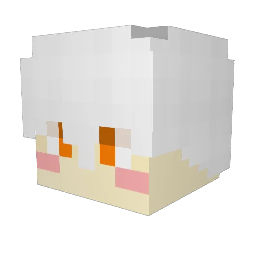 Dalgdali Minecraft avatar head, 3D render