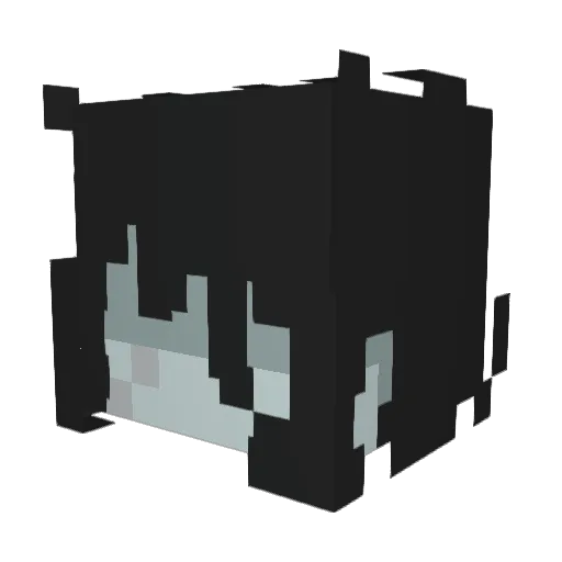 DaliaXK Minecraft avatar head, 3D render