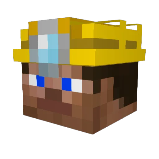 Daliano123 Minecraft avatar head, 3D render