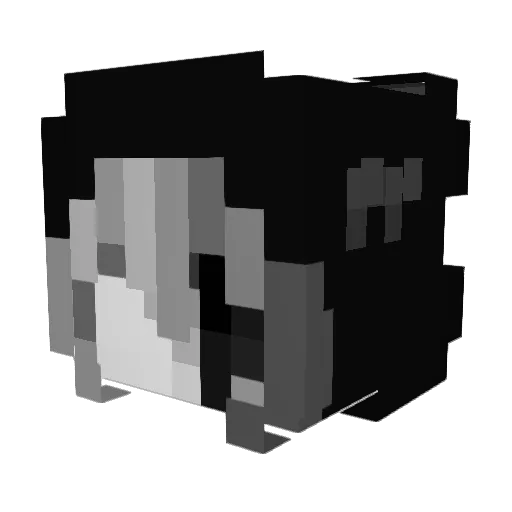 Daliska Minecraft avatar head, 3D render