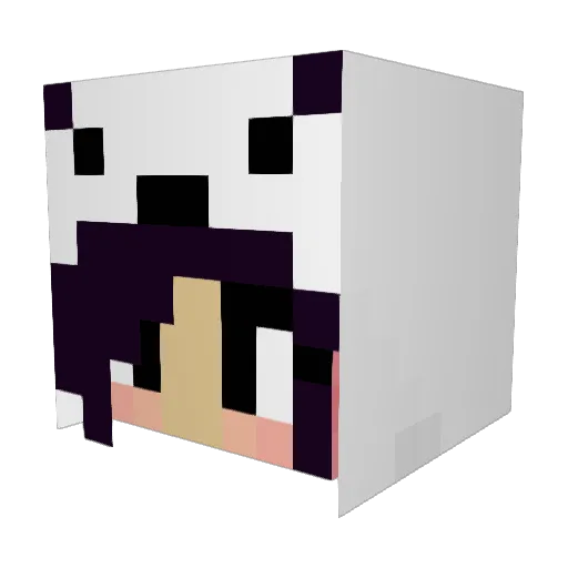 Dalix_x Minecraft avatar head, 3D render