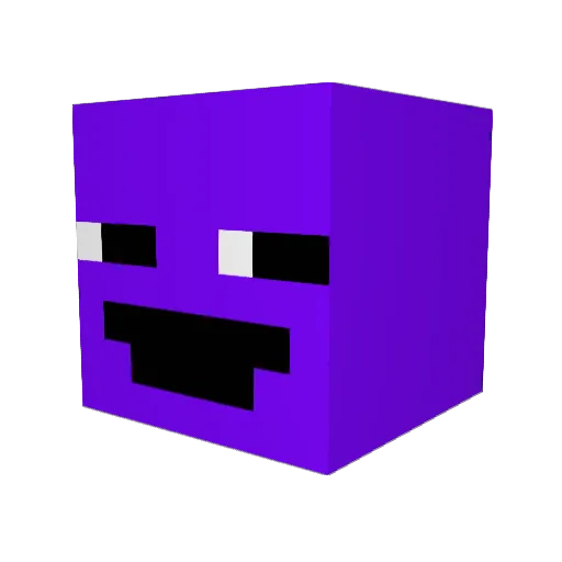Dalken Minecraft avatar head, 3D render