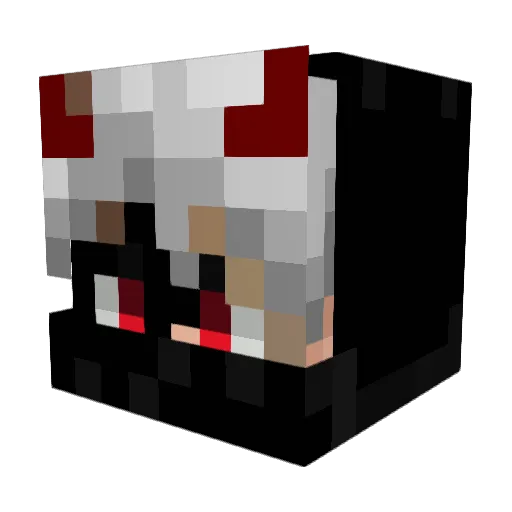Dalkersonn_ Minecraft avatar head, 3D render