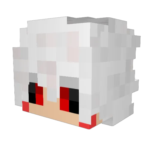 Dalkiel Minecraft avatar head, 3D render